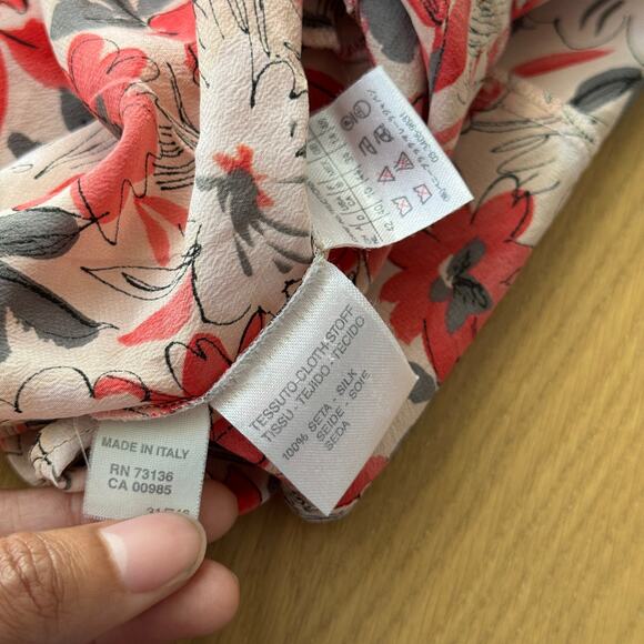 Vintage 100% Silk Floral Co-Ord Set by Marella (S) - Picture 11 of 12